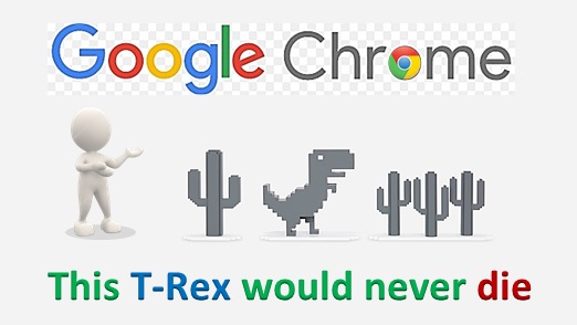 Chrome's Hidden Dinosaur Game Just Got Even Better